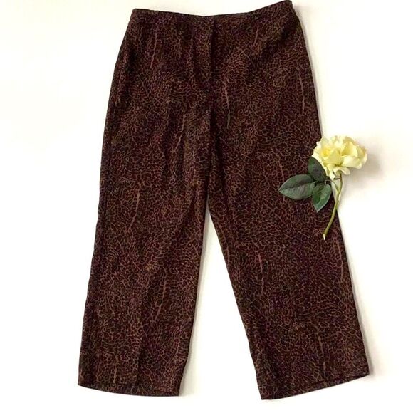 First Opinion Vintage Animal Print Capri Trousers - Picture 1 of 7